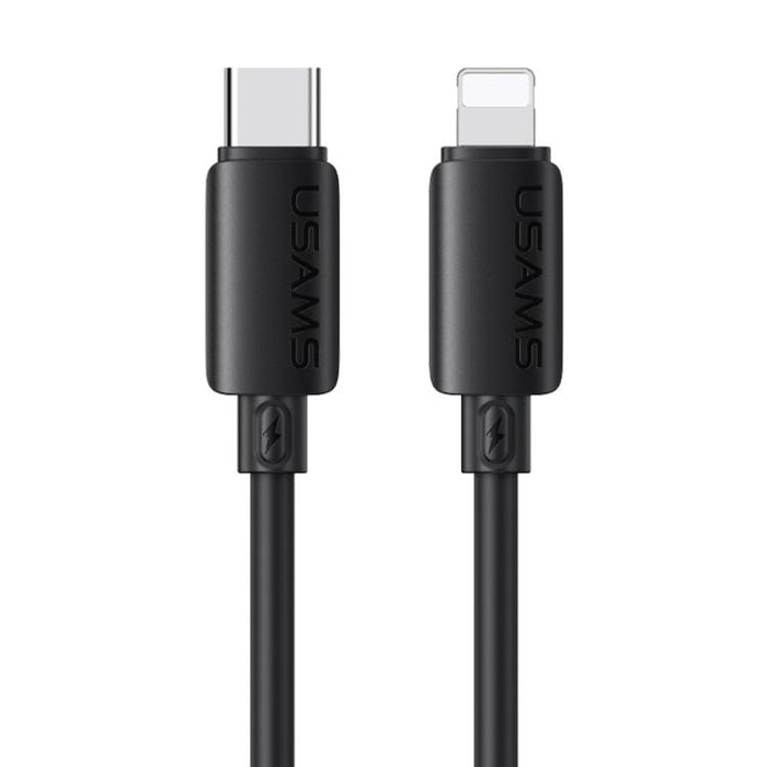 Cable de datos de carga rápida de silicona USAMS SJ788 U98 de 30 W, tipo C a 8 pines, longitud: 1 m