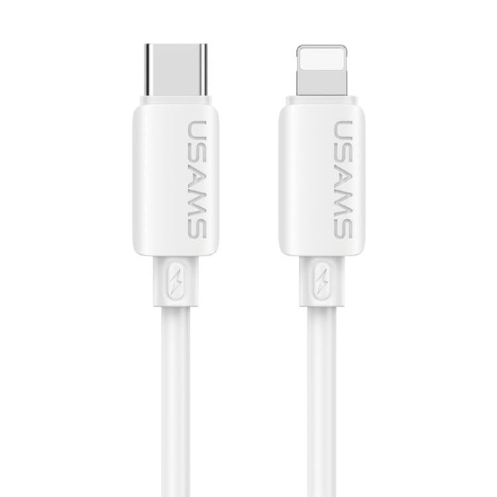 Cable de datos de carga rápida de silicona USAMS SJ788 U98 de 30 W, tipo C a 8 pines, longitud: 1 m