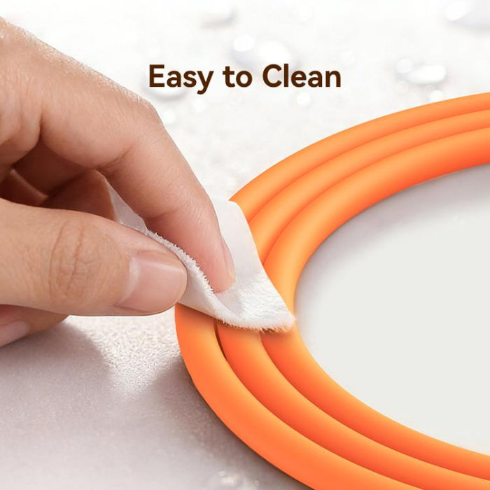 Cable de datos de carga rápida de silicona USAMS SJ788 U98 de 30 W, tipo C a 8 pines, longitud: 1 m