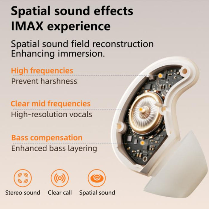 Auriculares Bluetooth S1 intrauditivos con cancelación de ruido activa (ANC) para dormir.