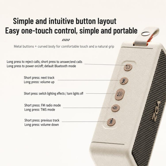Altavoz Bluetooth inalámbrico portátil retro PZ009 PLUS