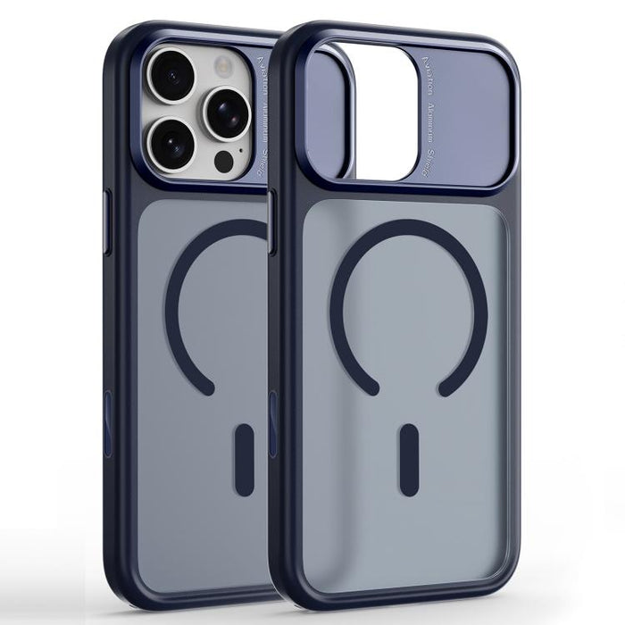 Funda magnética para teléfono con marco de cámara de metal, TPU + PC, For iPhone 17 Pro Max, For iPhone 17 Pro, For iPhone 16 Pro Max, For iPhone 16 Pro
