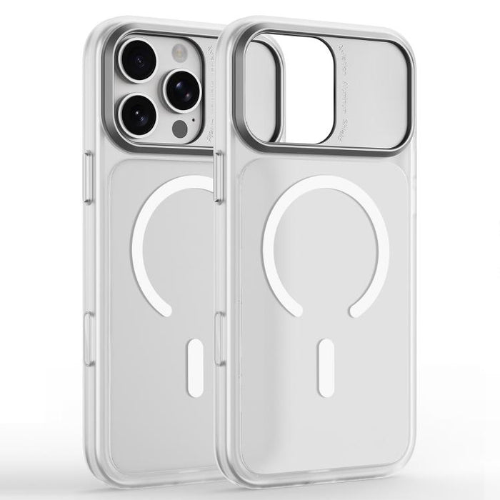 Funda magnética para teléfono con marco de cámara de metal, TPU + PC, For iPhone 17 Pro Max, For iPhone 17 Pro, For iPhone 16 Pro Max, For iPhone 16 Pro