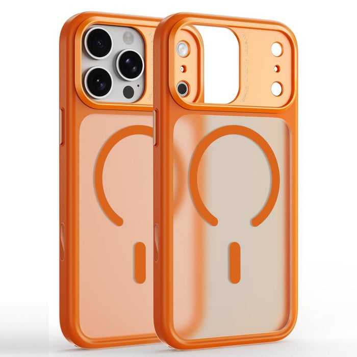 Funda magnética para teléfono con marco de cámara de metal, TPU + PC, For iPhone 17 Pro Max, For iPhone 17 Pro, For iPhone 16 Pro Max, For iPhone 16 Pro