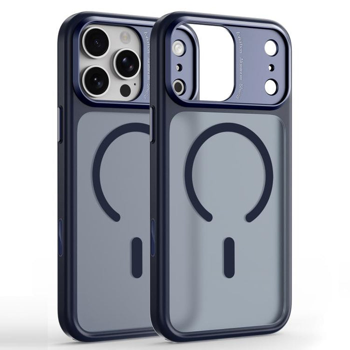 Funda magnética para teléfono con marco de cámara de metal, TPU + PC, For iPhone 17 Pro Max, For iPhone 17 Pro, For iPhone 16 Pro Max, For iPhone 16 Pro