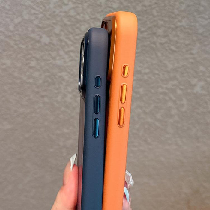 Funda magnética para teléfono con marco de cámara de metal, TPU + PC, For iPhone 17 Pro Max, For iPhone 17 Pro, For iPhone 16 Pro Max, For iPhone 16 Pro