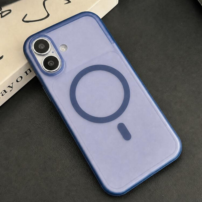 Funda para teléfono con textura de cuero vegano híbrido de TPU magnético y botón de cámara con IA., For iPhone 17 Pro Max, For iPhone 17 Pro, For iPhone 17, For iPhone 16 Pro Max, For iPhone 16 Pro, For iPhone 16