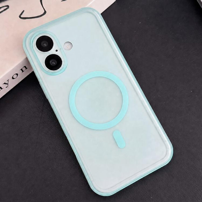 Funda para teléfono con textura de cuero vegano híbrido de TPU magnético y botón de cámara con IA., For iPhone 17 Pro Max, For iPhone 17 Pro, For iPhone 17, For iPhone 16 Pro Max, For iPhone 16 Pro, For iPhone 16