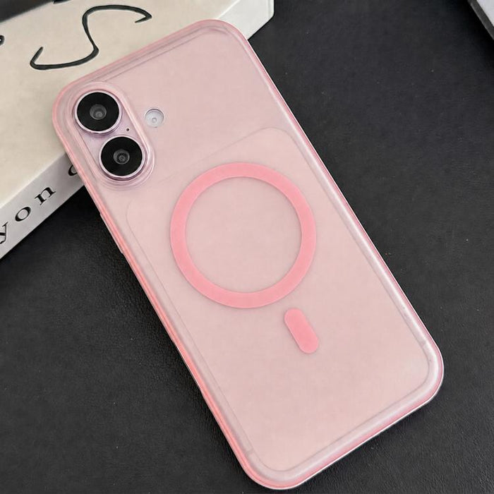 Funda para teléfono con textura de cuero vegano híbrido de TPU magnético y botón de cámara con IA., For iPhone 17 Pro Max, For iPhone 17 Pro, For iPhone 17, For iPhone 16 Pro Max, For iPhone 16 Pro, For iPhone 16