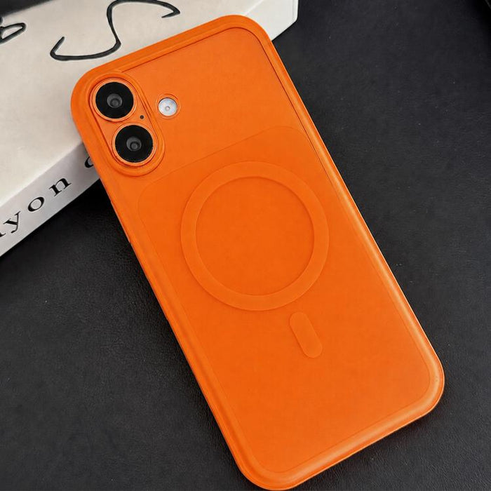 Funda para teléfono con textura de cuero vegano híbrido de TPU magnético y botón de cámara con IA., For iPhone 17 Pro Max, For iPhone 17 Pro, For iPhone 17, For iPhone 16 Pro Max, For iPhone 16 Pro, For iPhone 16