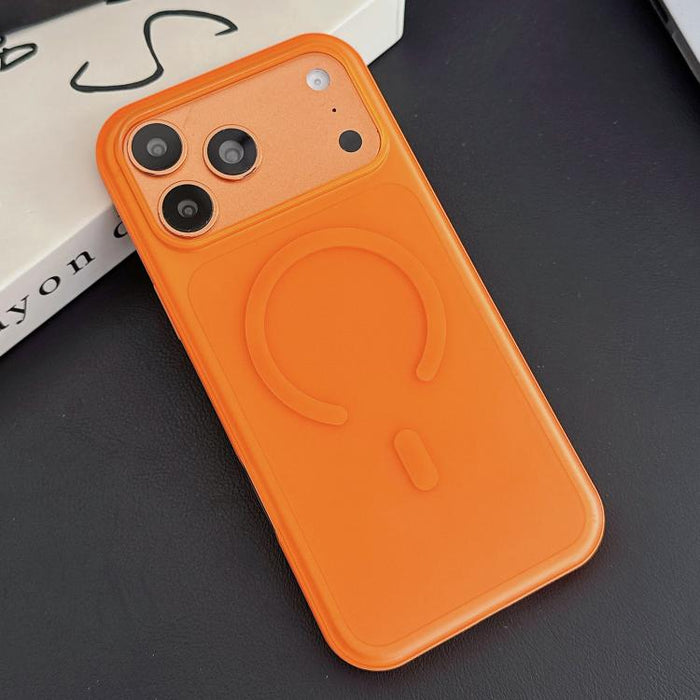 Funda para teléfono con textura de cuero vegano híbrido de TPU magnético y botón de cámara con IA., For iPhone 17 Pro Max, For iPhone 17 Pro, For iPhone 17, For iPhone 16 Pro Max, For iPhone 16 Pro, For iPhone 16