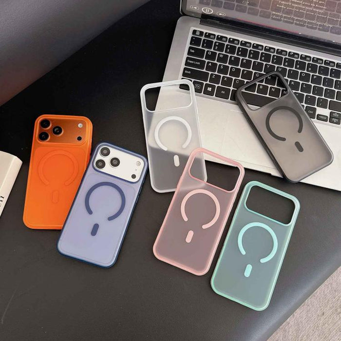 Funda para teléfono con textura de cuero vegano híbrido de TPU magnético y botón de cámara con IA., For iPhone 17 Pro Max, For iPhone 17 Pro, For iPhone 17, For iPhone 16 Pro Max, For iPhone 16 Pro, For iPhone 16