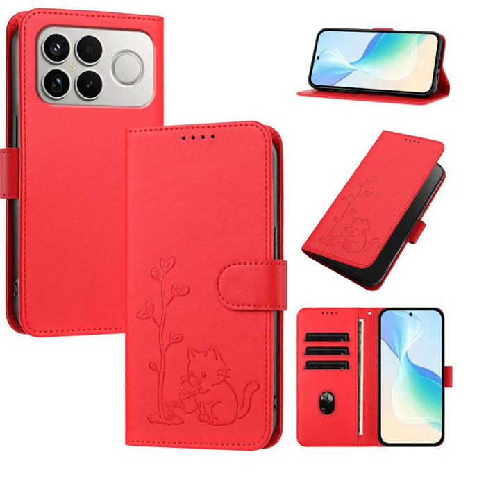 Funda para teléfono YX0014 con hebilla de árbol de agua para gatos y correa de cuero vegano., For Xiaomi 17T 5G, For Xiaomi Poco X8 Pro Max / Redmi Turbo 5 Max, For Xiaomi Poco X8 Pro 5G / Redmi Turbo 5 5G, For Xiaomi 17 Ultra                          ...
