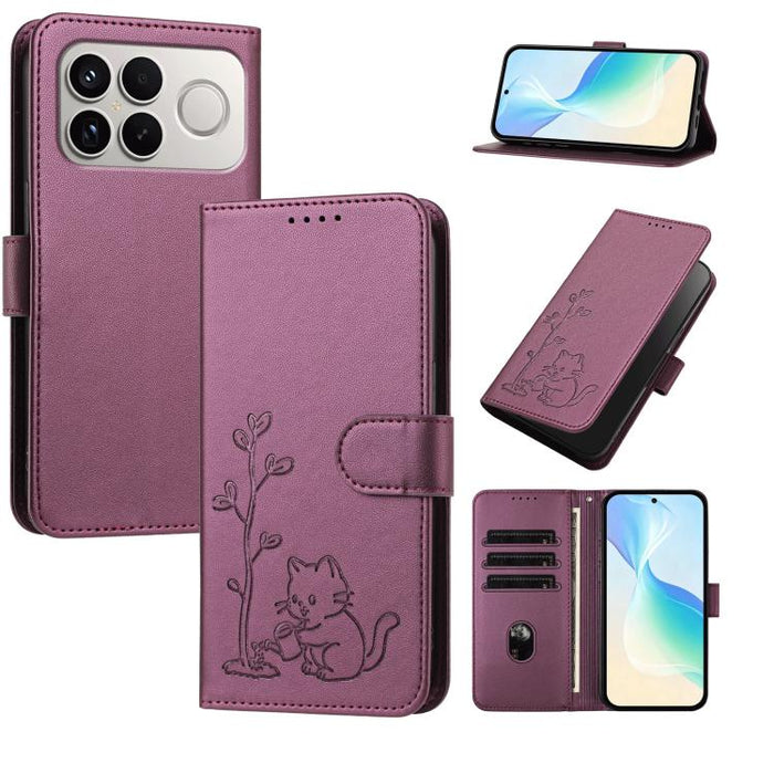 Funda para teléfono YX0014 con hebilla de árbol de agua para gatos y correa de cuero vegano., For Xiaomi 17T 5G, For Xiaomi Poco X8 Pro Max / Redmi Turbo 5 Max, For Xiaomi Poco X8 Pro 5G / Redmi Turbo 5 5G, For Xiaomi 17 Ultra                          ...
