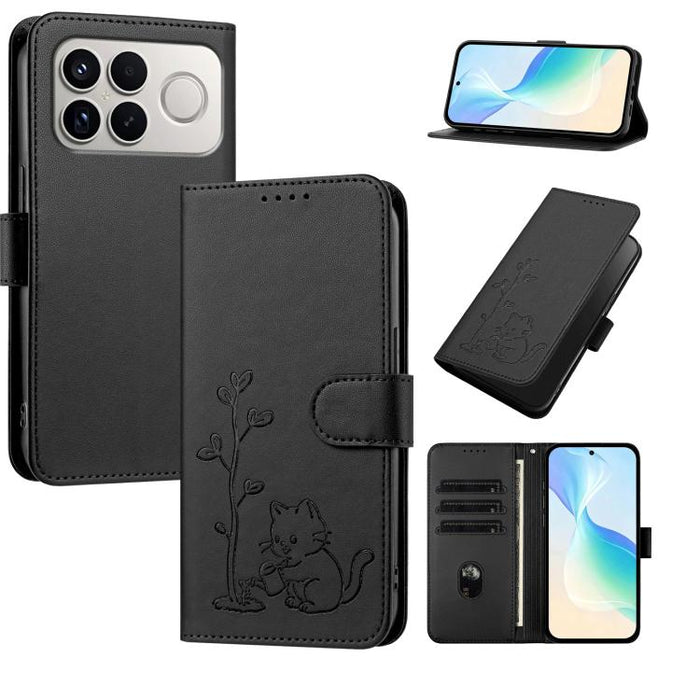 Funda para teléfono YX0014 con hebilla de árbol de agua para gatos y correa de cuero vegano., For Xiaomi 17T 5G, For Xiaomi Poco X8 Pro Max / Redmi Turbo 5 Max, For Xiaomi Poco X8 Pro 5G / Redmi Turbo 5 5G, For Xiaomi 17 Ultra                          ...