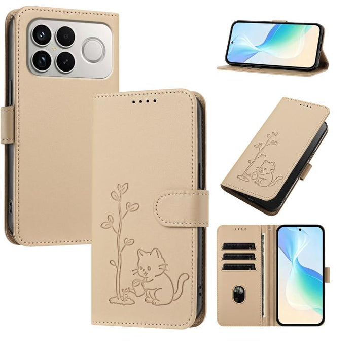 Funda para teléfono YX0014 con hebilla de árbol de agua para gatos y correa de cuero vegano., For Xiaomi 17T 5G, For Xiaomi Poco X8 Pro Max / Redmi Turbo 5 Max, For Xiaomi Poco X8 Pro 5G / Redmi Turbo 5 5G, For Xiaomi 17 Ultra                          ...
