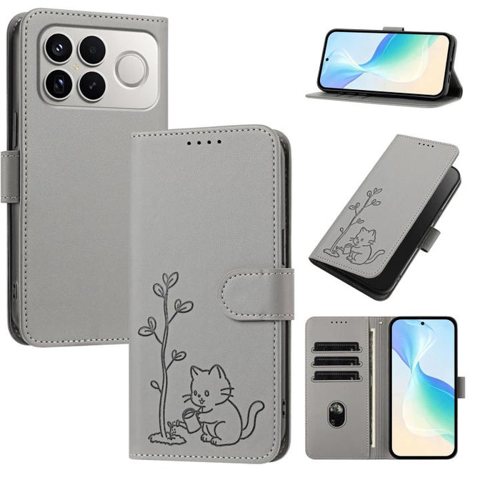 Funda para teléfono YX0014 con hebilla de árbol de agua para gatos y correa de cuero vegano., For Xiaomi 17T 5G, For Xiaomi Poco X8 Pro Max / Redmi Turbo 5 Max, For Xiaomi Poco X8 Pro 5G / Redmi Turbo 5 5G, For Xiaomi 17 Ultra                          ...