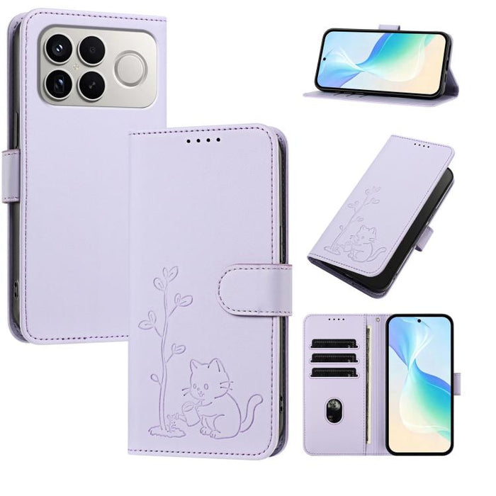 Funda para teléfono YX0014 con hebilla de árbol de agua para gatos y correa de cuero vegano., For Xiaomi 17T 5G, For Xiaomi Poco X8 Pro Max / Redmi Turbo 5 Max, For Xiaomi Poco X8 Pro 5G / Redmi Turbo 5 5G, For Xiaomi 17 Ultra                          ...