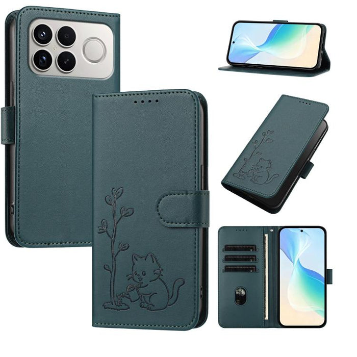 Funda para teléfono YX0014 con hebilla de árbol de agua para gatos y correa de cuero vegano., For Xiaomi 17T 5G, For Xiaomi Poco X8 Pro Max / Redmi Turbo 5 Max, For Xiaomi Poco X8 Pro 5G / Redmi Turbo 5 5G, For Xiaomi 17 Ultra                          ...