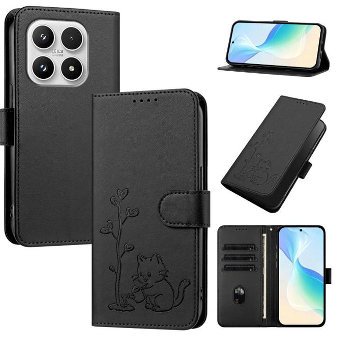 Funda para teléfono YX0014 con hebilla de árbol de agua para gatos y correa de cuero vegano., For Xiaomi 17T 5G, For Xiaomi Poco X8 Pro Max / Redmi Turbo 5 Max, For Xiaomi Poco X8 Pro 5G / Redmi Turbo 5 5G, For Xiaomi 17 Ultra                          ...
