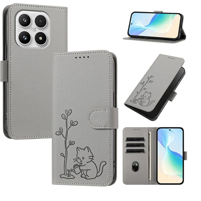 Funda para teléfono YX0014 con hebilla de árbol de agua para gatos y correa de cuero vegano., For Xiaomi 17T 5G, For Xiaomi Poco X8 Pro Max / Redmi Turbo 5 Max, For Xiaomi Poco X8 Pro 5G / Redmi Turbo 5 5G, For Xiaomi 17 Ultra                          ...