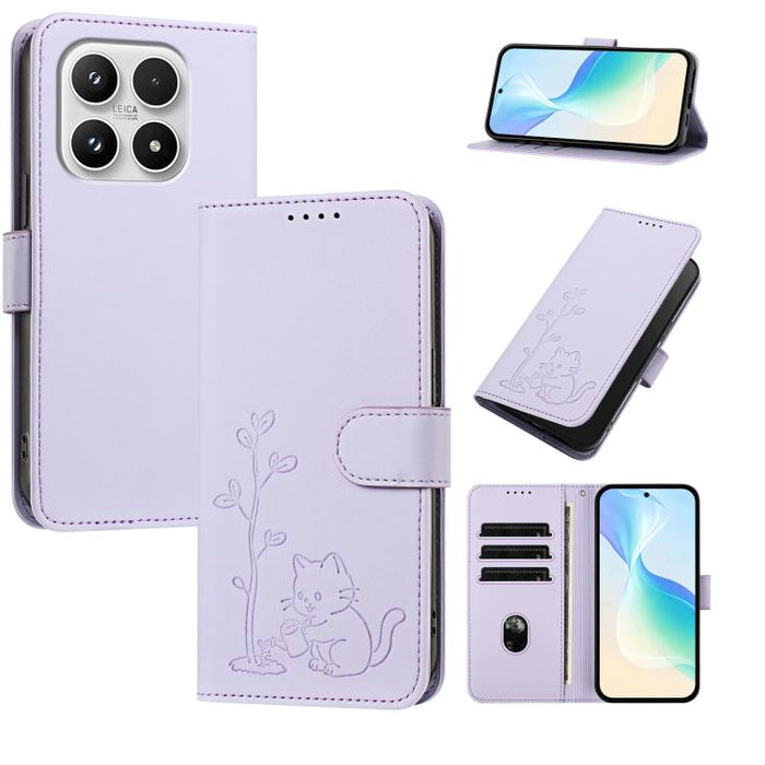 Funda para teléfono YX0014 con hebilla de árbol de agua para gatos y correa de cuero vegano., For Xiaomi 17T 5G, For Xiaomi Poco X8 Pro Max / Redmi Turbo 5 Max, For Xiaomi Poco X8 Pro 5G / Redmi Turbo 5 5G, For Xiaomi 17 Ultra                          ...