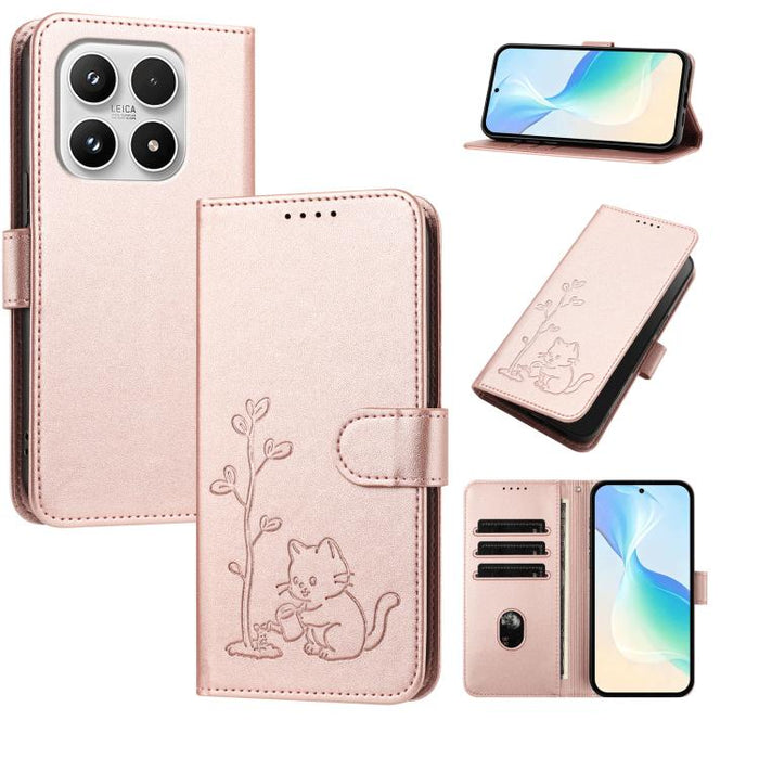 Funda para teléfono YX0014 con hebilla de árbol de agua para gatos y correa de cuero vegano., For Xiaomi 17T 5G, For Xiaomi Poco X8 Pro Max / Redmi Turbo 5 Max, For Xiaomi Poco X8 Pro 5G / Redmi Turbo 5 5G, For Xiaomi 17 Ultra                          ...