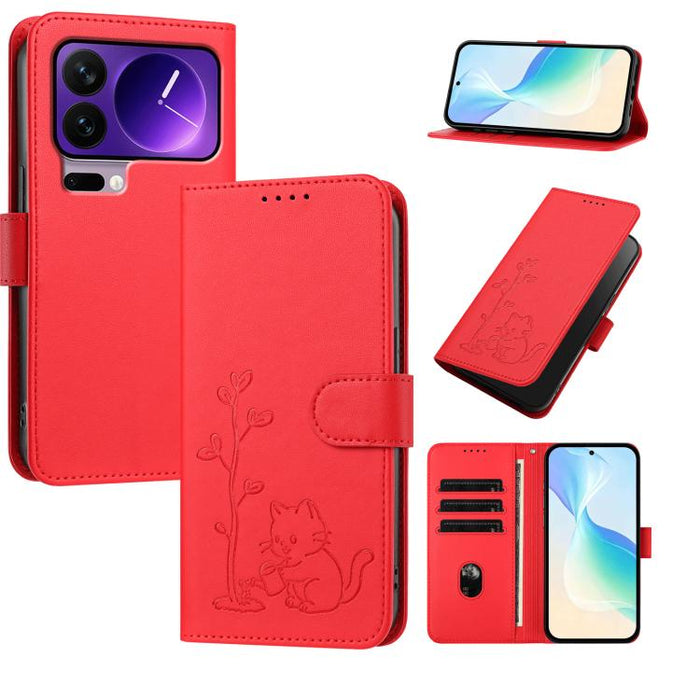 Funda para teléfono YX0014 con hebilla de árbol de agua para gatos y correa de cuero vegano., For Xiaomi 17T 5G, For Xiaomi Poco X8 Pro Max / Redmi Turbo 5 Max, For Xiaomi Poco X8 Pro 5G / Redmi Turbo 5 5G, For Xiaomi 17 Ultra                          ...
