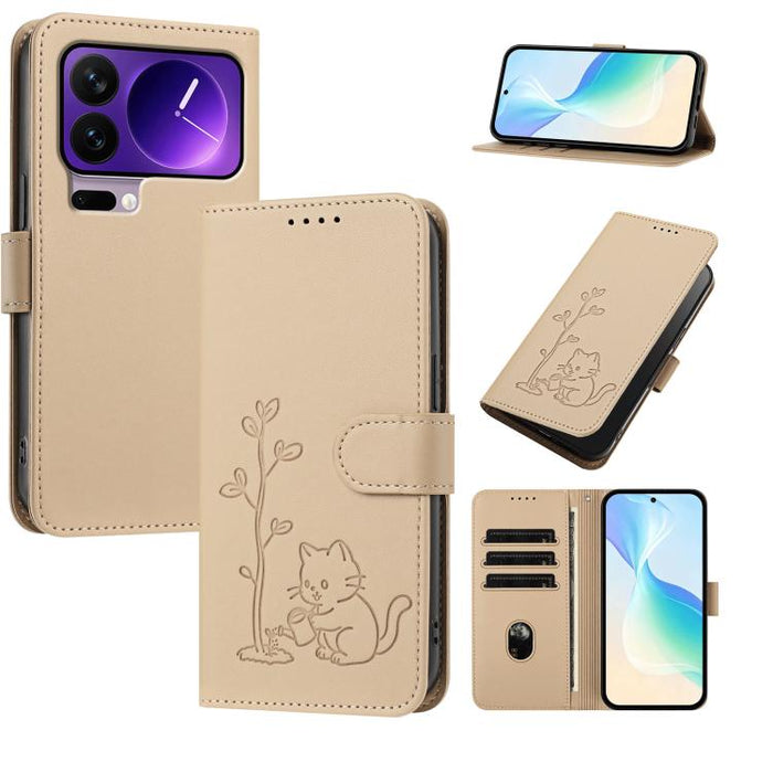 Funda para teléfono YX0014 con hebilla de árbol de agua para gatos y correa de cuero vegano., For Xiaomi 17T 5G, For Xiaomi Poco X8 Pro Max / Redmi Turbo 5 Max, For Xiaomi Poco X8 Pro 5G / Redmi Turbo 5 5G, For Xiaomi 17 Ultra                          ...