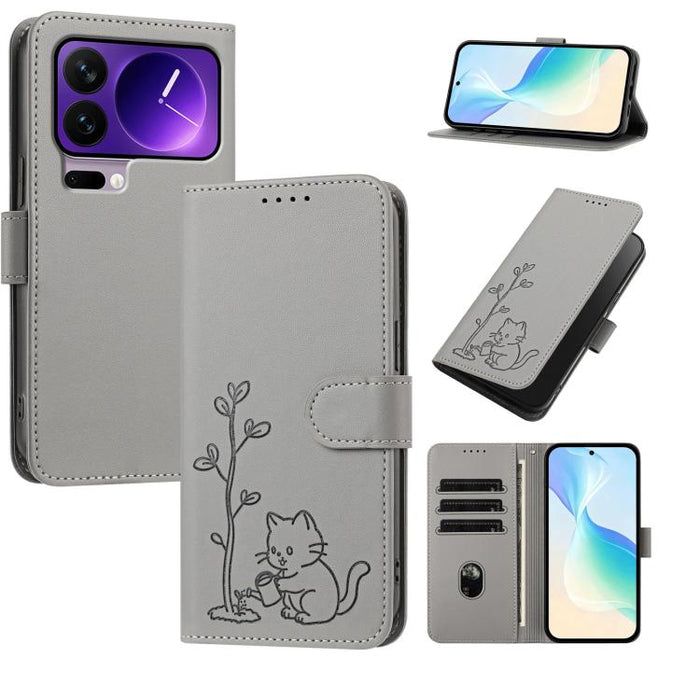 Funda para teléfono YX0014 con hebilla de árbol de agua para gatos y correa de cuero vegano., For Xiaomi 17T 5G, For Xiaomi Poco X8 Pro Max / Redmi Turbo 5 Max, For Xiaomi Poco X8 Pro 5G / Redmi Turbo 5 5G, For Xiaomi 17 Ultra                          ...