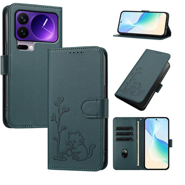 Funda para teléfono YX0014 con hebilla de árbol de agua para gatos y correa de cuero vegano., For Xiaomi 17T 5G, For Xiaomi Poco X8 Pro Max / Redmi Turbo 5 Max, For Xiaomi Poco X8 Pro 5G / Redmi Turbo 5 5G, For Xiaomi 17 Ultra                          ...
