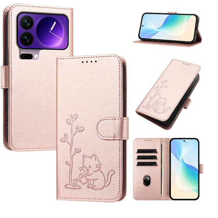 Funda para teléfono YX0014 con hebilla de árbol de agua para gatos y correa de cuero vegano., For Xiaomi 17T 5G, For Xiaomi Poco X8 Pro Max / Redmi Turbo 5 Max, For Xiaomi Poco X8 Pro 5G / Redmi Turbo 5 5G, For Xiaomi 17 Ultra                          ...