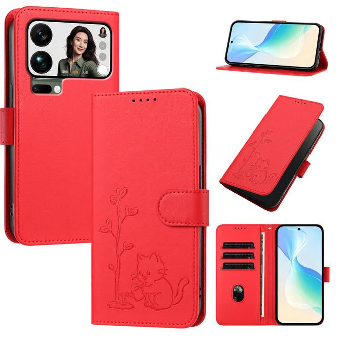 Funda para teléfono YX0014 con hebilla de árbol de agua para gatos y correa de cuero vegano., For Xiaomi 17T 5G, For Xiaomi Poco X8 Pro Max / Redmi Turbo 5 Max, For Xiaomi Poco X8 Pro 5G / Redmi Turbo 5 5G, For Xiaomi 17 Ultra                          ...