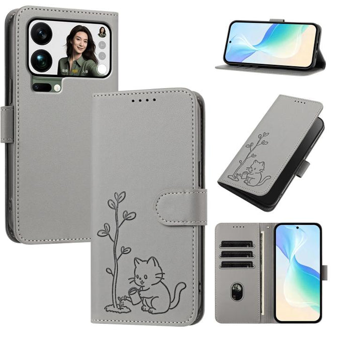 Funda para teléfono YX0014 con hebilla de árbol de agua para gatos y correa de cuero vegano., For Xiaomi 17T 5G, For Xiaomi Poco X8 Pro Max / Redmi Turbo 5 Max, For Xiaomi Poco X8 Pro 5G / Redmi Turbo 5 5G, For Xiaomi 17 Ultra                          ...