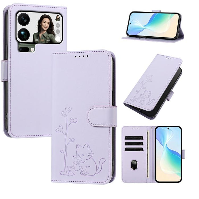 Funda para teléfono YX0014 con hebilla de árbol de agua para gatos y correa de cuero vegano., For Xiaomi 17T 5G, For Xiaomi Poco X8 Pro Max / Redmi Turbo 5 Max, For Xiaomi Poco X8 Pro 5G / Redmi Turbo 5 5G, For Xiaomi 17 Ultra                          ...