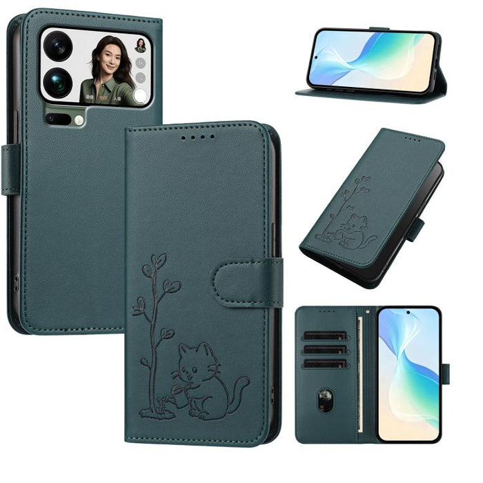 Funda para teléfono YX0014 con hebilla de árbol de agua para gatos y correa de cuero vegano., For Xiaomi 17T 5G, For Xiaomi Poco X8 Pro Max / Redmi Turbo 5 Max, For Xiaomi Poco X8 Pro 5G / Redmi Turbo 5 5G, For Xiaomi 17 Ultra                          ...