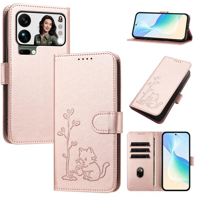 Funda para teléfono YX0014 con hebilla de árbol de agua para gatos y correa de cuero vegano., For Xiaomi 17T 5G, For Xiaomi Poco X8 Pro Max / Redmi Turbo 5 Max, For Xiaomi Poco X8 Pro 5G / Redmi Turbo 5 5G, For Xiaomi 17 Ultra                          ...