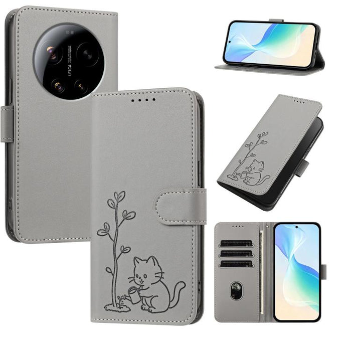 Funda para teléfono YX0014 con hebilla de árbol de agua para gatos y correa de cuero vegano., For Xiaomi 17T 5G, For Xiaomi Poco X8 Pro Max / Redmi Turbo 5 Max, For Xiaomi Poco X8 Pro 5G / Redmi Turbo 5 5G, For Xiaomi 17 Ultra                          ...