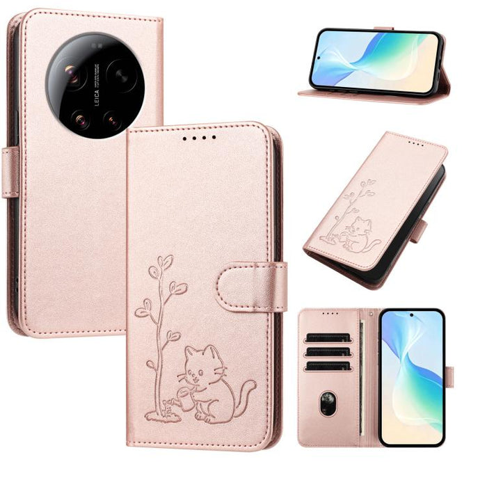 Funda para teléfono YX0014 con hebilla de árbol de agua para gatos y correa de cuero vegano., For Xiaomi 17T 5G, For Xiaomi Poco X8 Pro Max / Redmi Turbo 5 Max, For Xiaomi Poco X8 Pro 5G / Redmi Turbo 5 5G, For Xiaomi 17 Ultra                          ...