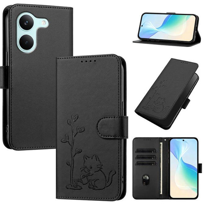Funda para teléfono YX0014 con hebilla de árbol de agua para gatos y correa de cuero vegano., For Xiaomi 17T 5G, For Xiaomi Poco X8 Pro Max / Redmi Turbo 5 Max, For Xiaomi Poco X8 Pro 5G / Redmi Turbo 5 5G, For Xiaomi 17 Ultra                          ...