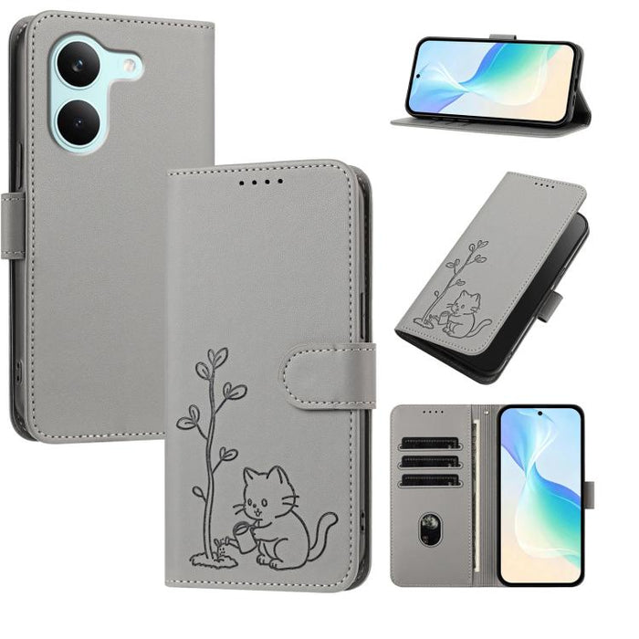 Funda para teléfono YX0014 con hebilla de árbol de agua para gatos y correa de cuero vegano., For Xiaomi 17T 5G, For Xiaomi Poco X8 Pro Max / Redmi Turbo 5 Max, For Xiaomi Poco X8 Pro 5G / Redmi Turbo 5 5G, For Xiaomi 17 Ultra                          ...