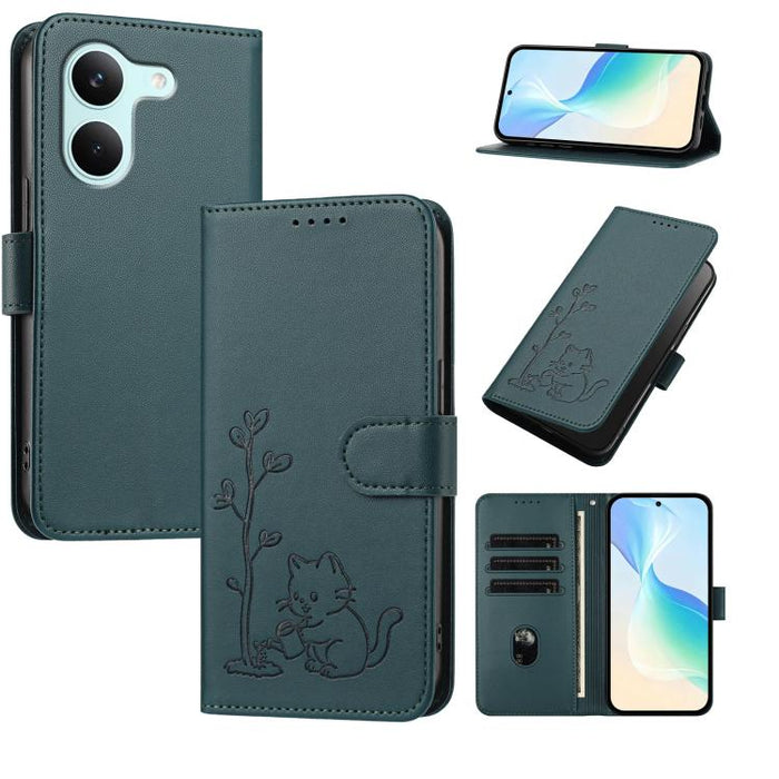 Funda para teléfono YX0014 con hebilla de árbol de agua para gatos y correa de cuero vegano., For Xiaomi 17T 5G, For Xiaomi Poco X8 Pro Max / Redmi Turbo 5 Max, For Xiaomi Poco X8 Pro 5G / Redmi Turbo 5 5G, For Xiaomi 17 Ultra                          ...