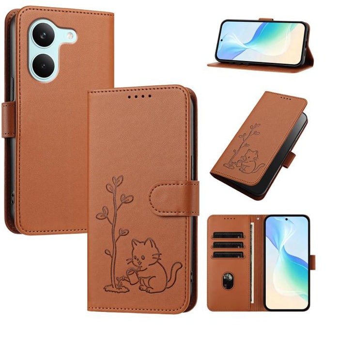 Funda para teléfono YX0014 con hebilla de árbol de agua para gatos y correa de cuero vegano., For Xiaomi 17T 5G, For Xiaomi Poco X8 Pro Max / Redmi Turbo 5 Max, For Xiaomi Poco X8 Pro 5G / Redmi Turbo 5 5G, For Xiaomi 17 Ultra                          ...