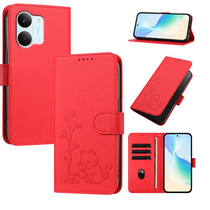 Funda para teléfono YX0014 con hebilla de árbol de agua para gatos y correa de cuero vegano., For Xiaomi 17T 5G, For Xiaomi Poco X8 Pro Max / Redmi Turbo 5 Max, For Xiaomi Poco X8 Pro 5G / Redmi Turbo 5 5G, For Xiaomi 17 Ultra                          ...