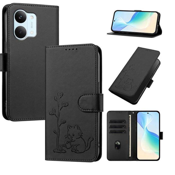 Funda para teléfono YX0014 con hebilla de árbol de agua para gatos y correa de cuero vegano., For Xiaomi 17T 5G, For Xiaomi Poco X8 Pro Max / Redmi Turbo 5 Max, For Xiaomi Poco X8 Pro 5G / Redmi Turbo 5 5G, For Xiaomi 17 Ultra                          ...