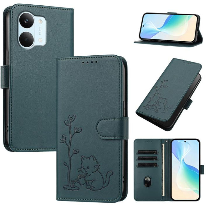 Funda para teléfono YX0014 con hebilla de árbol de agua para gatos y correa de cuero vegano., For Xiaomi 17T 5G, For Xiaomi Poco X8 Pro Max / Redmi Turbo 5 Max, For Xiaomi Poco X8 Pro 5G / Redmi Turbo 5 5G, For Xiaomi 17 Ultra                          ...