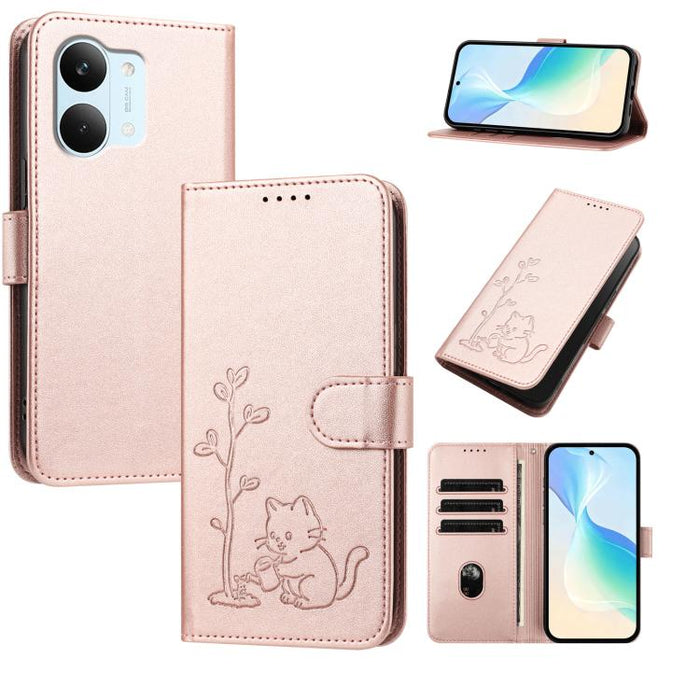 Funda para teléfono YX0014 con hebilla de árbol de agua para gatos y correa de cuero vegano., For Xiaomi 17T 5G, For Xiaomi Poco X8 Pro Max / Redmi Turbo 5 Max, For Xiaomi Poco X8 Pro 5G / Redmi Turbo 5 5G, For Xiaomi 17 Ultra                          ...