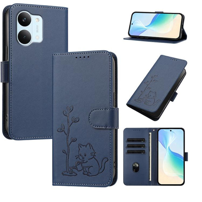Funda para teléfono YX0014 con hebilla de árbol de agua para gatos y correa de cuero vegano., For Xiaomi 17T 5G, For Xiaomi Poco X8 Pro Max / Redmi Turbo 5 Max, For Xiaomi Poco X8 Pro 5G / Redmi Turbo 5 5G, For Xiaomi 17 Ultra                          ...