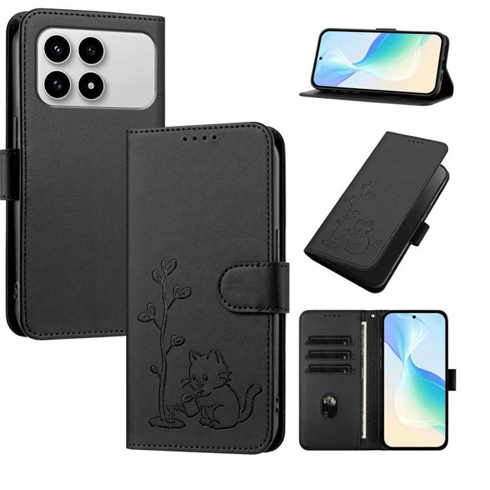 Funda para teléfono YX0014 con hebilla de árbol de agua para gatos y correa de cuero vegano., For Xiaomi 17T 5G, For Xiaomi Poco X8 Pro Max / Redmi Turbo 5 Max, For Xiaomi Poco X8 Pro 5G / Redmi Turbo 5 5G, For Xiaomi 17 Ultra                          ...