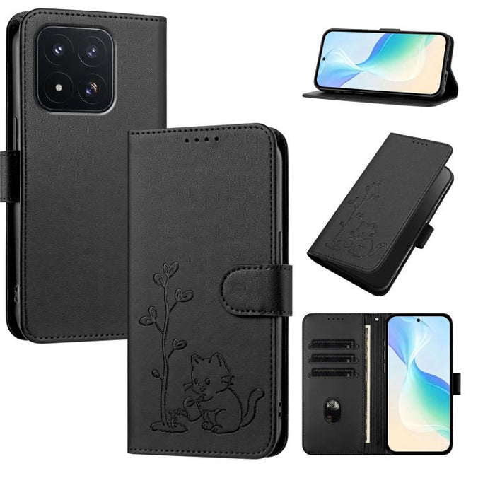 Funda para teléfono YX0014 con hebilla de árbol de agua para gatos y correa de cuero vegano., For Xiaomi 17T 5G, For Xiaomi Poco X8 Pro Max / Redmi Turbo 5 Max, For Xiaomi Poco X8 Pro 5G / Redmi Turbo 5 5G, For Xiaomi 17 Ultra                          ...